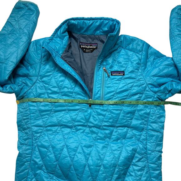PATAGONIA Womens Nano Puff Pullover Quilted Jacket Water Blue Size Small #84025 - Picture 8 of 11